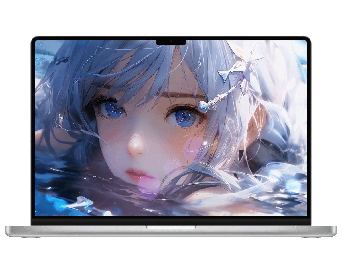 一张水中少女翩翩起舞的动态壁纸,画面栩栩如生,令人陶醉。