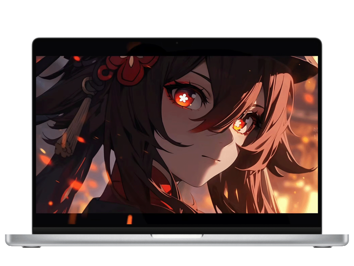 原神中胡桃角色浴火重生的4K动态壁纸。