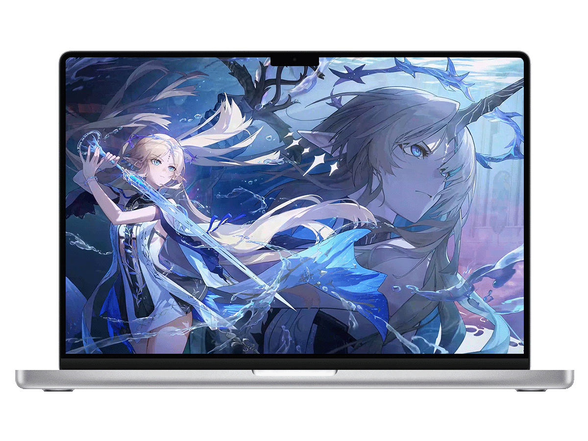 鸣潮 卡提希娅-水漾幻域中，剑吟与发丝共舞 电脑动态壁纸