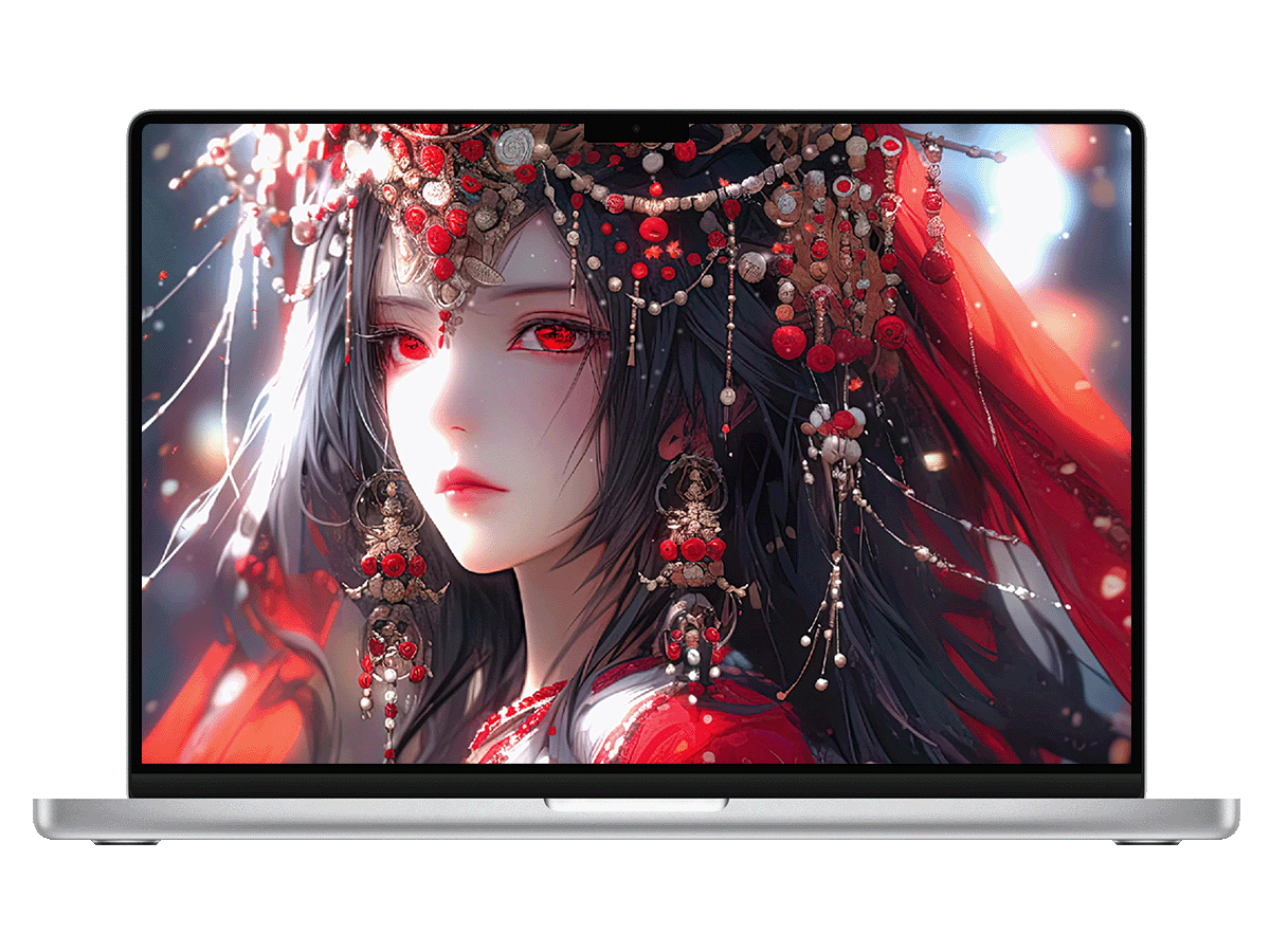 红眸凤冠，藏着千年的神秘与惊艳 电脑动态壁纸