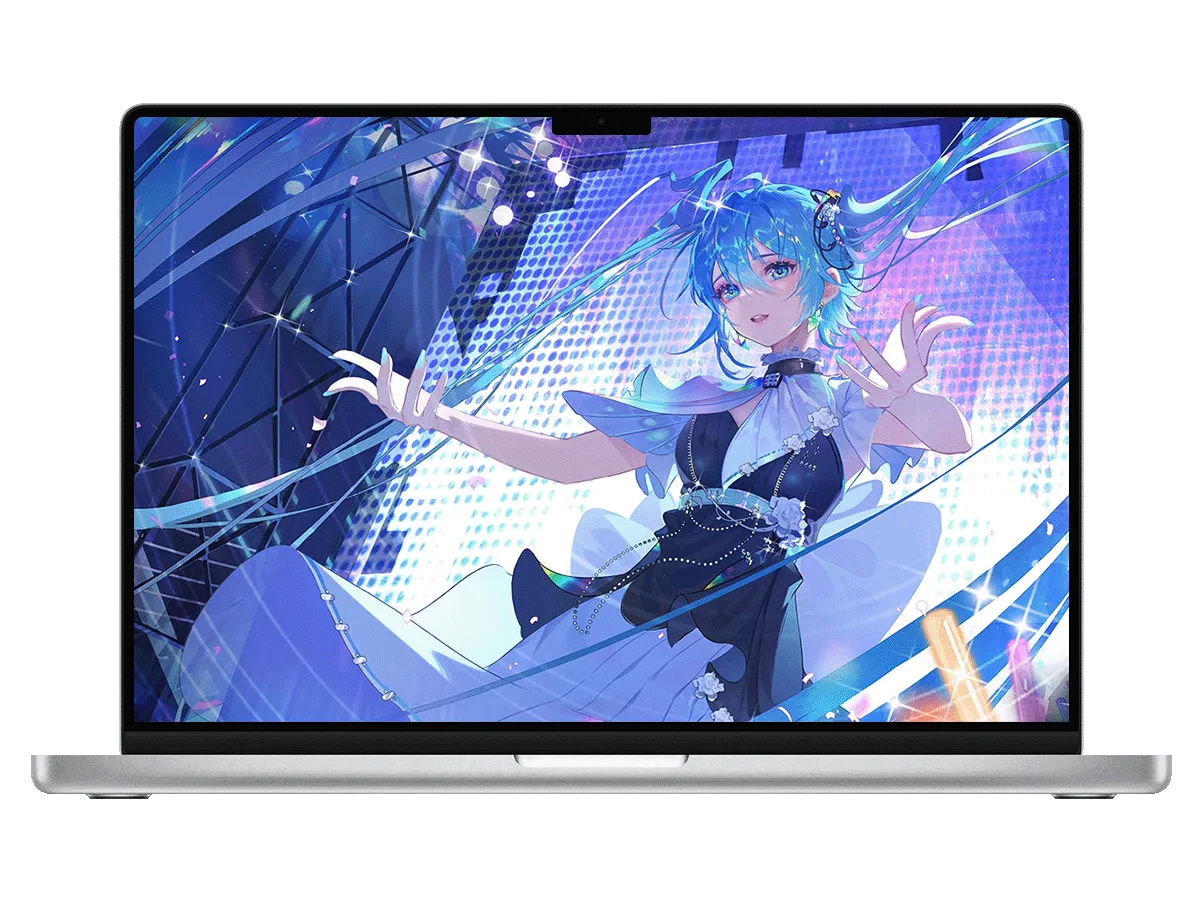 初音未来-闪耀舞台，奏响幻彩乐章  电脑壁纸