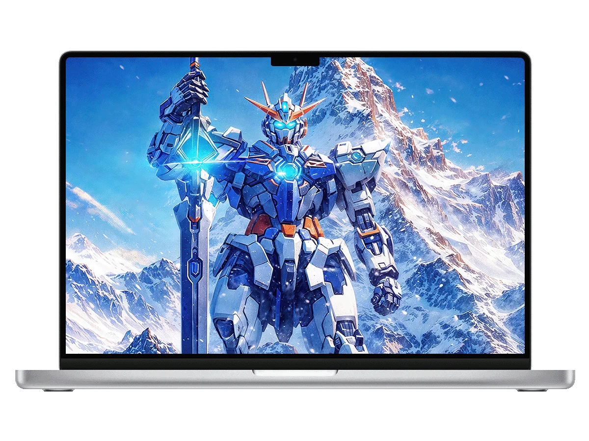 高达-以剑为誓,屹立雪山之巅 电脑壁纸