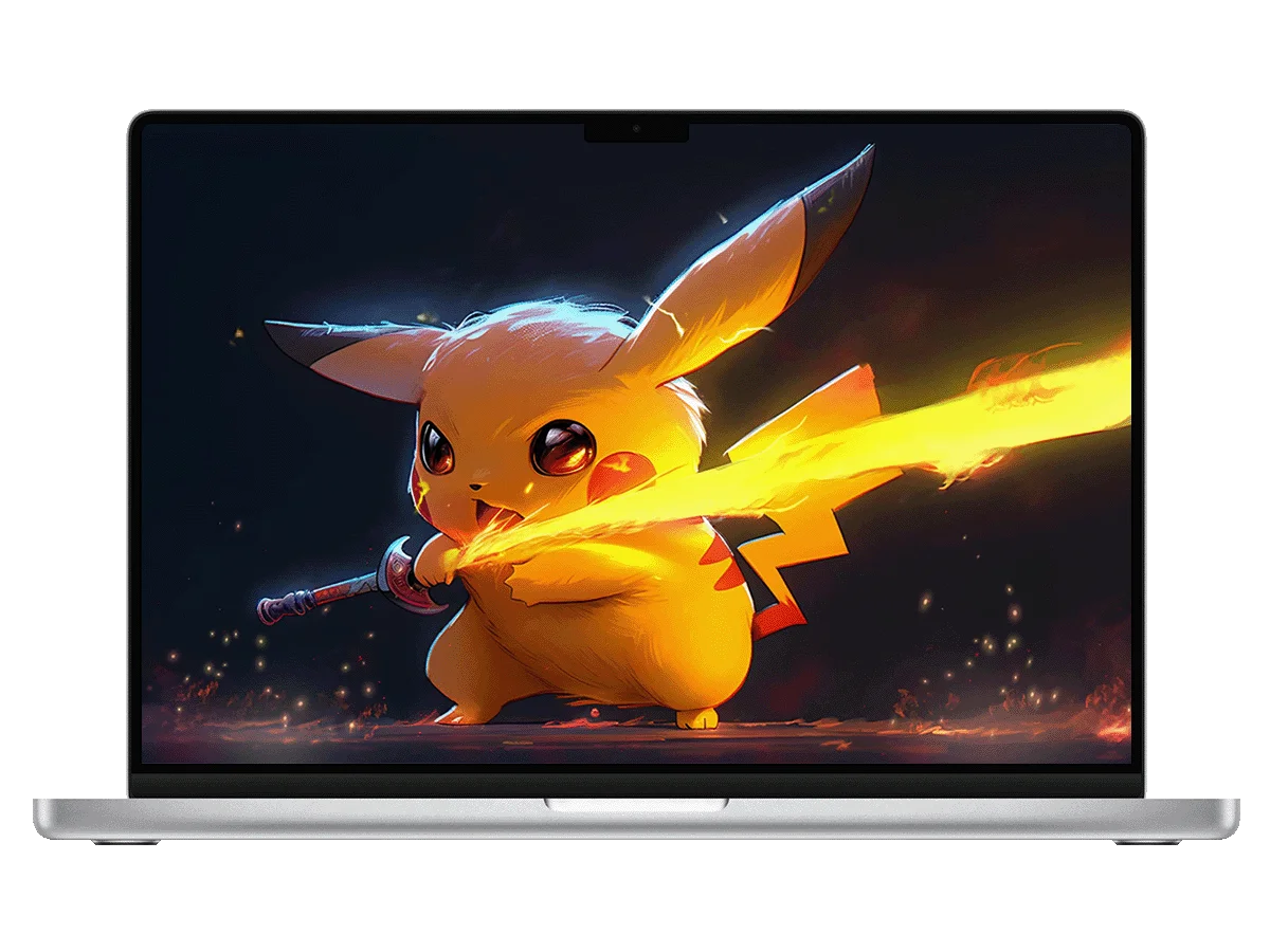 皮卡丘-持焰剑,开启超燃战斗 电脑动态壁纸